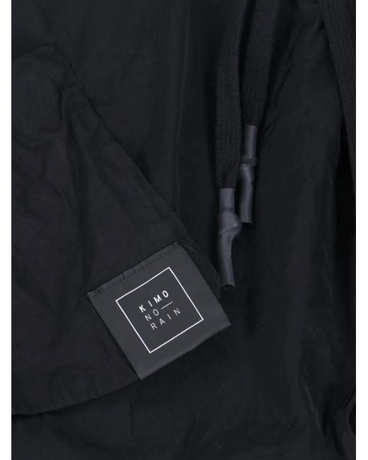 KIMO NO-RAIN Blue Hooded Coat