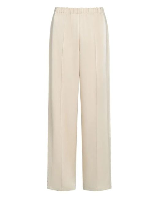 Vince White Side-Stripe Trousers