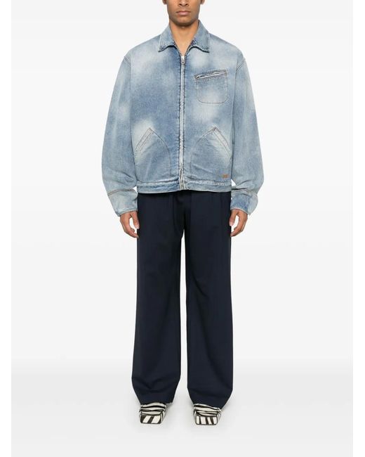 MSGM Blue Denim Jacket for men