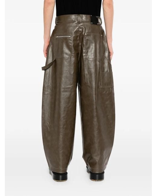 TEAM WANG design Gray Reset Wide-Leg Trousers