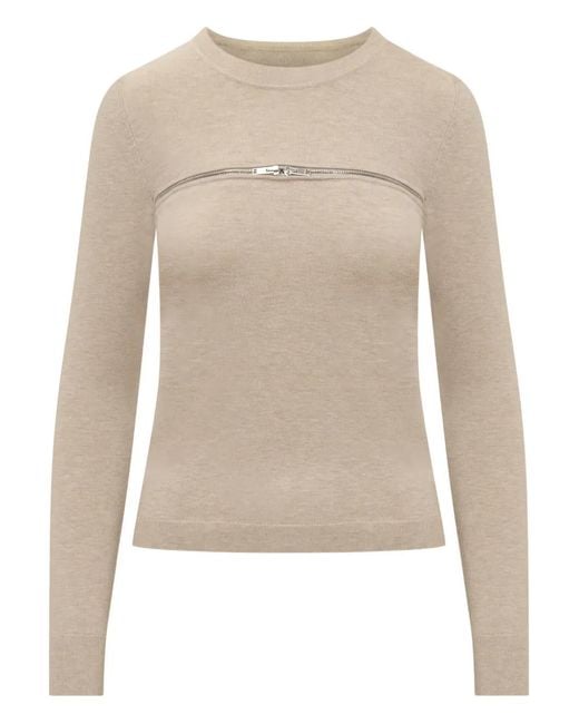 Isabel Marant Natural Gio Zip Sweater