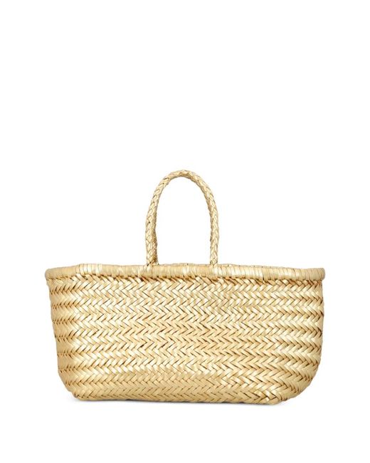Dragon Diffusion Metallic Small Triple Jump Leather Tote Bag