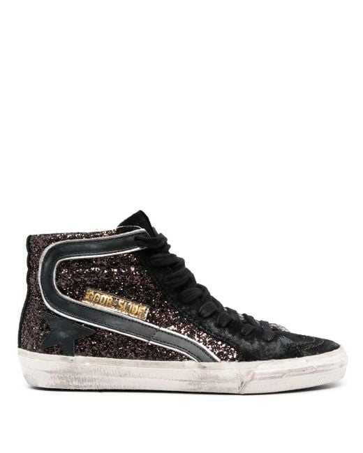 Golden Goose Deluxe Brand Black Stylish Fw23 Midstar Sneaker For