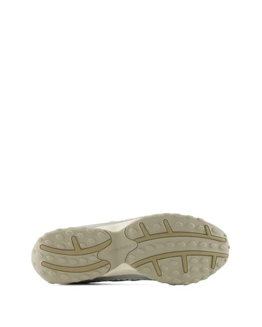 New Balance White Logo Suede Sneakers