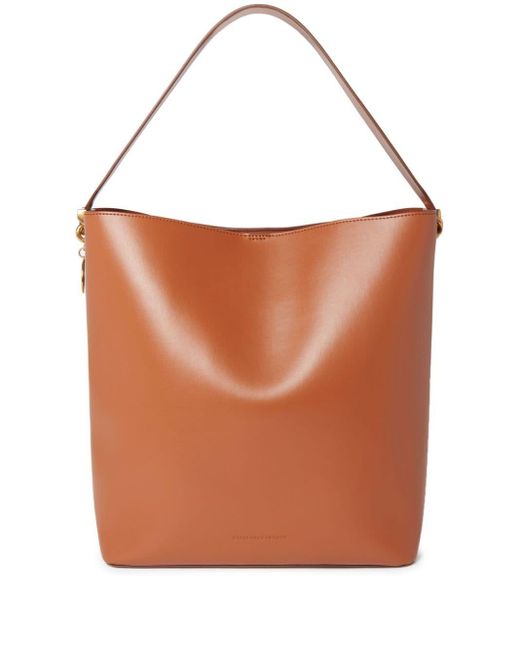 Stella McCartney Brown Frayme Faux-leather Tote Bag