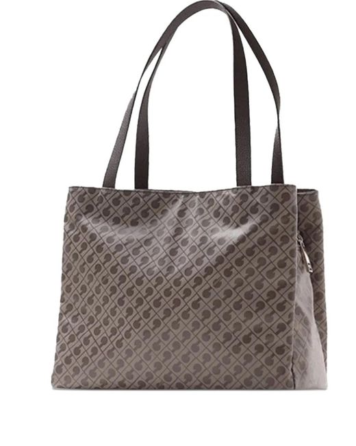 Gherardini Brown Pattern Tote Bag