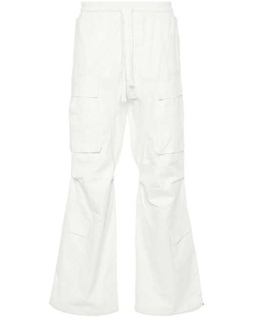 Thom Krom White Wide-leg Cargo Trousers for men