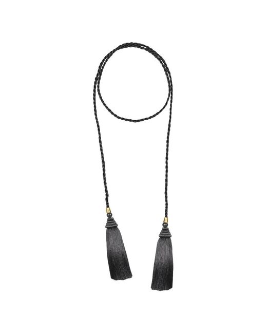 Jennifer Behr White Gigi Tassel-Detail Necklace