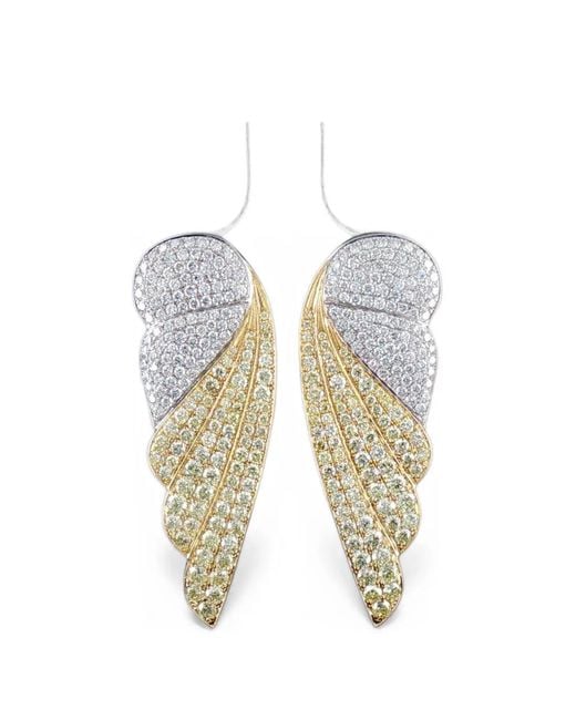 HYT Jewelry White And Diamond Earrings