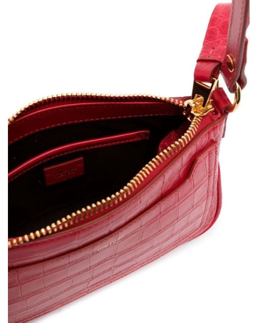 Tom Ford Crocodileembossed Shoulder Bag in Red Lyst