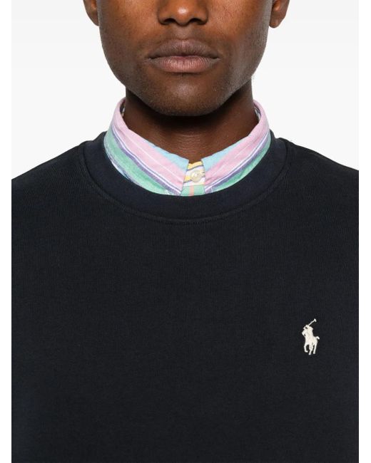 Felpa Polo-Pony di Polo Ralph Lauren in Black da Uomo