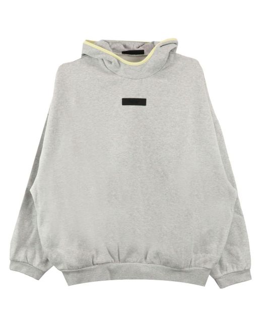 Fear Of God Gray Patch-detail Cotton-blend Hoodie for men