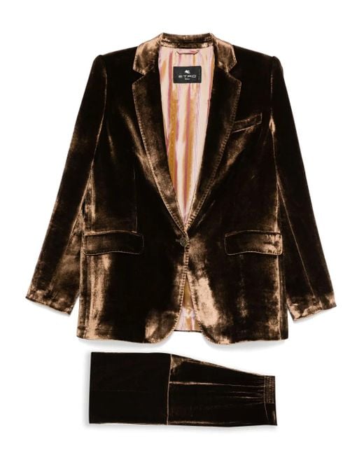 Etro Black Single-Breasted Suit
