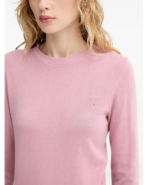 Jersey con logo bordado HUGO de color Red