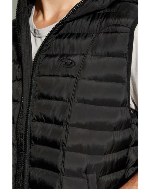 DIESEL W-Temple Weste in Black für Herren