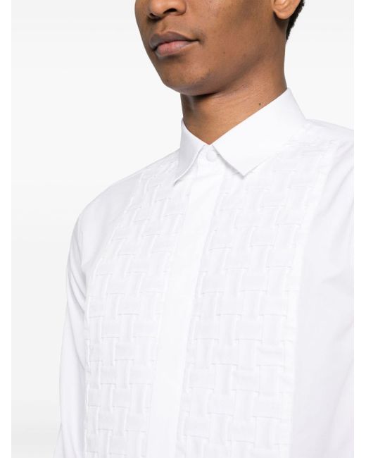 Chemise en coton à logo GG Valentino Garavani pour homme en coloris White