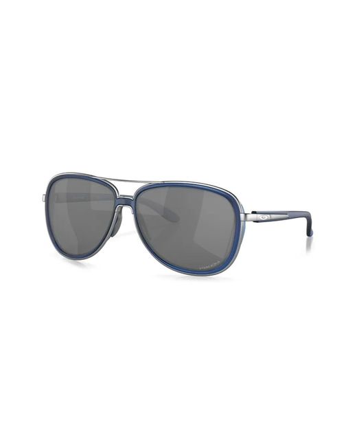 Oakley Gray Split Time Pilot-Frame Sunglasses