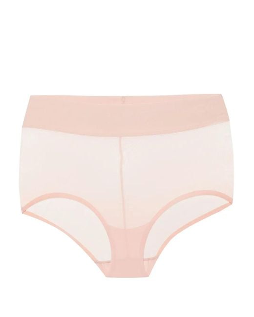 Wolford Pink High-Waist Briefs