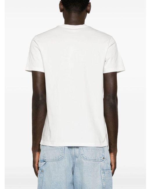 T-shirt en coton à broderies KENZO pour homme en coloris White