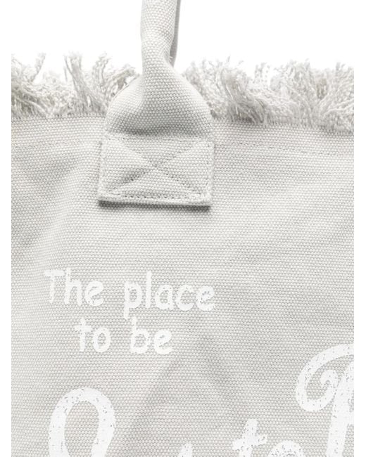 Mc2 Saint Barth White Vanity Tote Bag