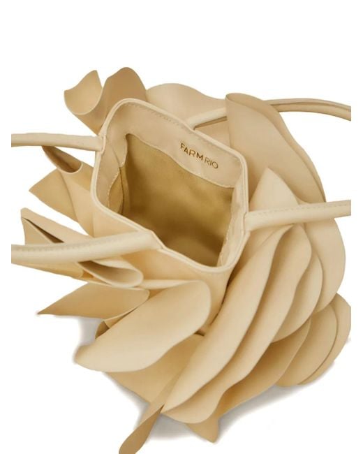 Farm Rio Natural Petal-detail Tote Bag