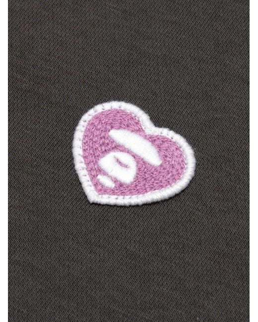 A Bathing Ape Black Appliqué Graphic Sweater