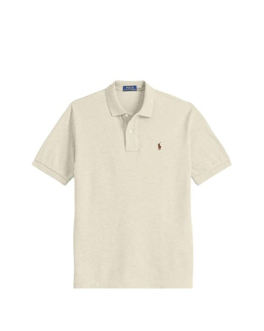 Polo Ralph Lauren White Pony-Motif Cotton Polo Shirt for men