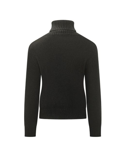 AMI Black Turtleneck Sweater for men