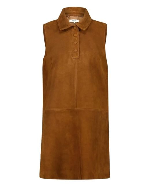 FRAME The Suede City シフトドレス Brown