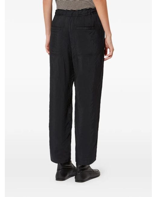 Isabel Marant Black Bilina Tie-Waist Trousers