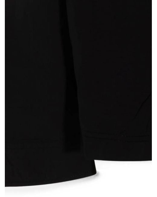Thom Krom Black Chest-Pocket Long-Sleeved Shirt for men