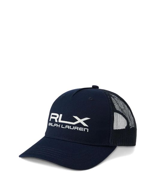 Ralph Lauren Blue Logo Trucker Cap for men