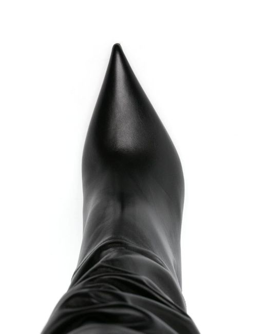 Stivali alti Olivia 95mm di AMINA MUADDI in Black
