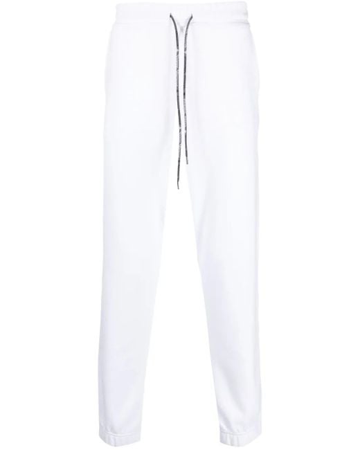 Vivienne Westwood White Orb-Embroidered Cotton Track Pants