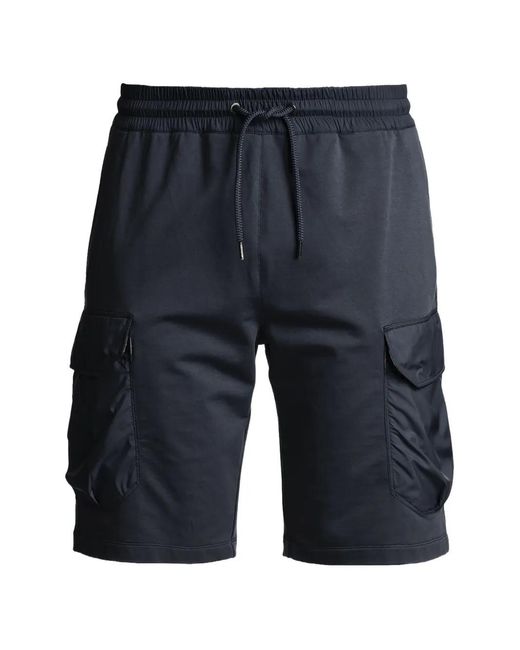 Parajumpers Blue Cargo Drawstring Trousers for men