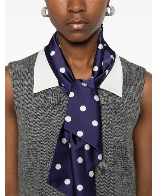 Self-Portrait Gray Robe Courte À Motif De Chevrons
