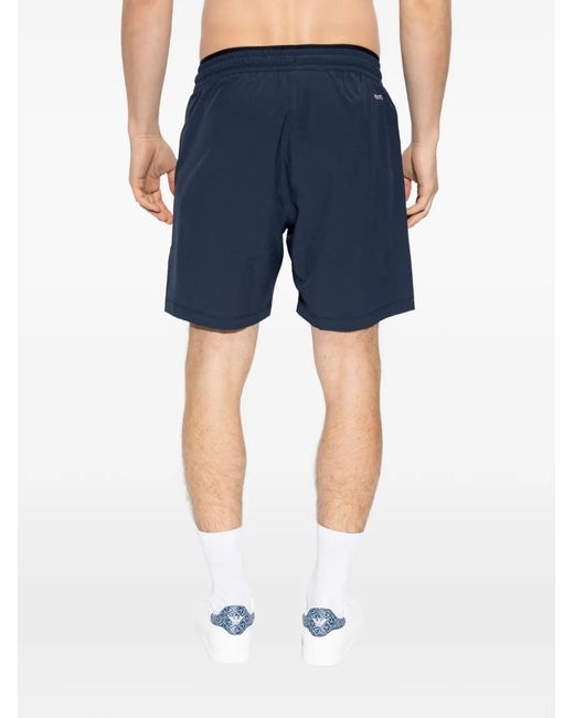 EA7 Blue Short À Logo Imprimé for men