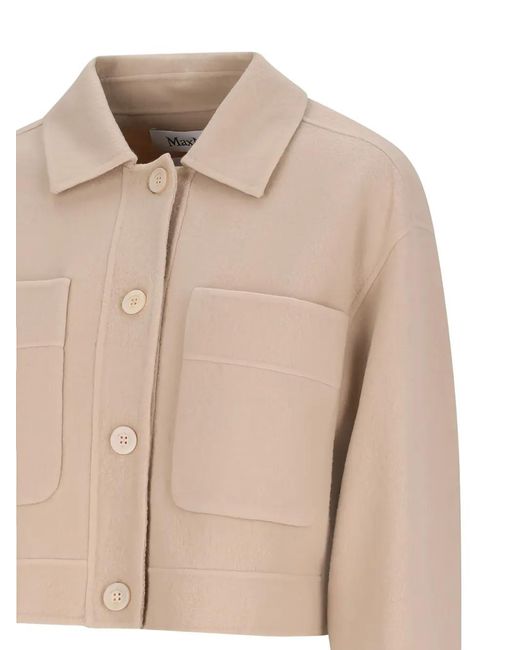 Max Mara Natural Poggio Patch-Pocket Jacket