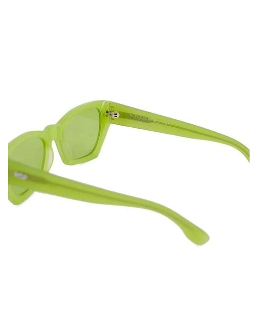 Retrosuperfuture Green Amata Estate Geometric-Frame Sunglasses for men