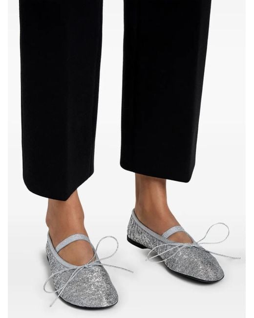 Proenza Schouler White Glove Glitter Ballet Flats
