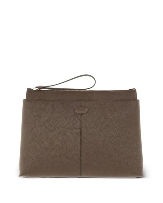 Tod's Black Medium Leather Document Holder for men