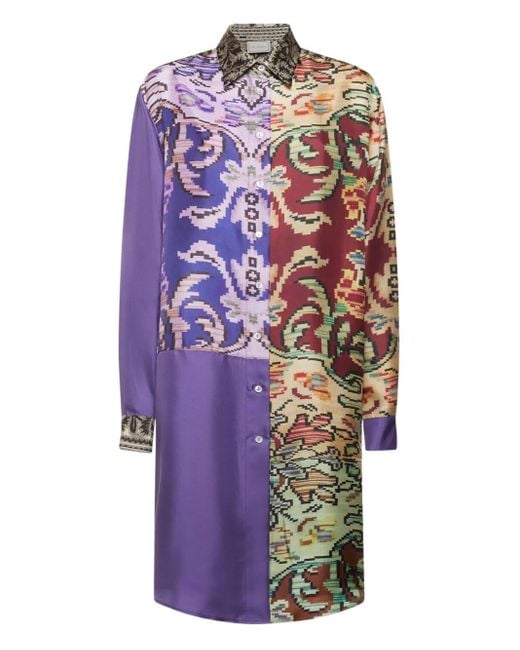 Pierre Louis Mascia White Patchwork-Design Shirt