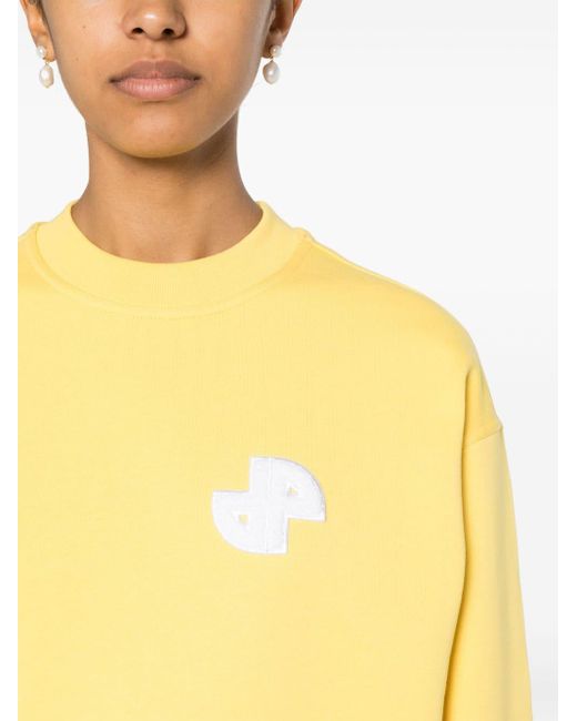Patou Sweater Met Logopatch in het Yellow