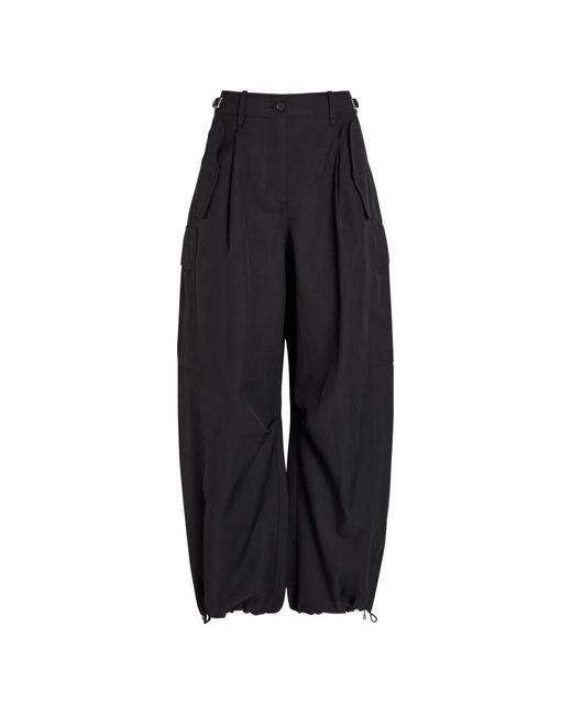 3.1 Phillip Lim Black Pleated-Detail Cargo Pants