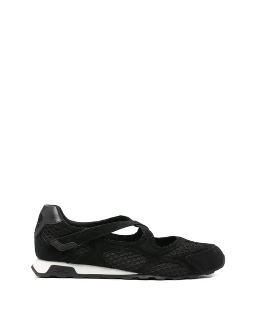 Ash Black Cross-Over Touch-Strap Sneakers