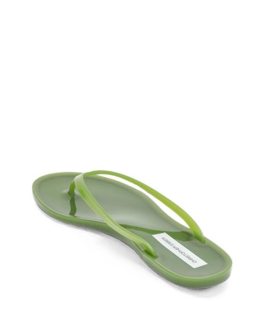 Christopher Esber Green Jo Jelly-Texture Flip Flops