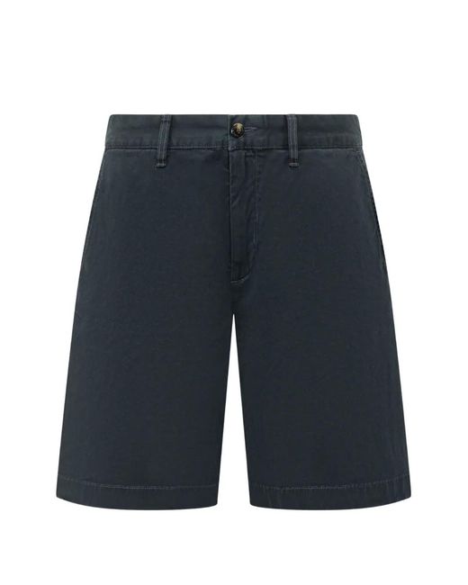Woolrich Blue Belt-Loop Pocket Shorts for men