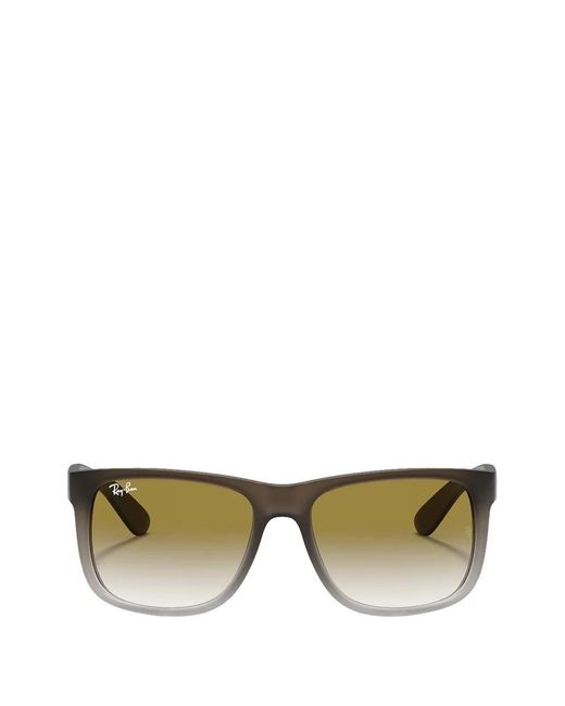 Ray-Ban Green Justin Square-Frame Sunglasses for men