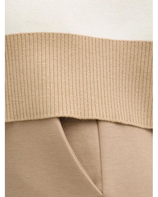 Benetton Natural Pull Rayé À Col Polo