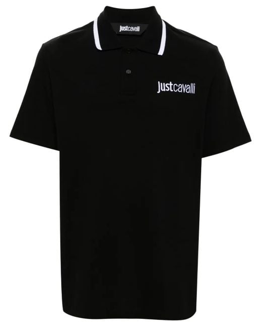 メンズ Just Cavalli ポロシャツ Black